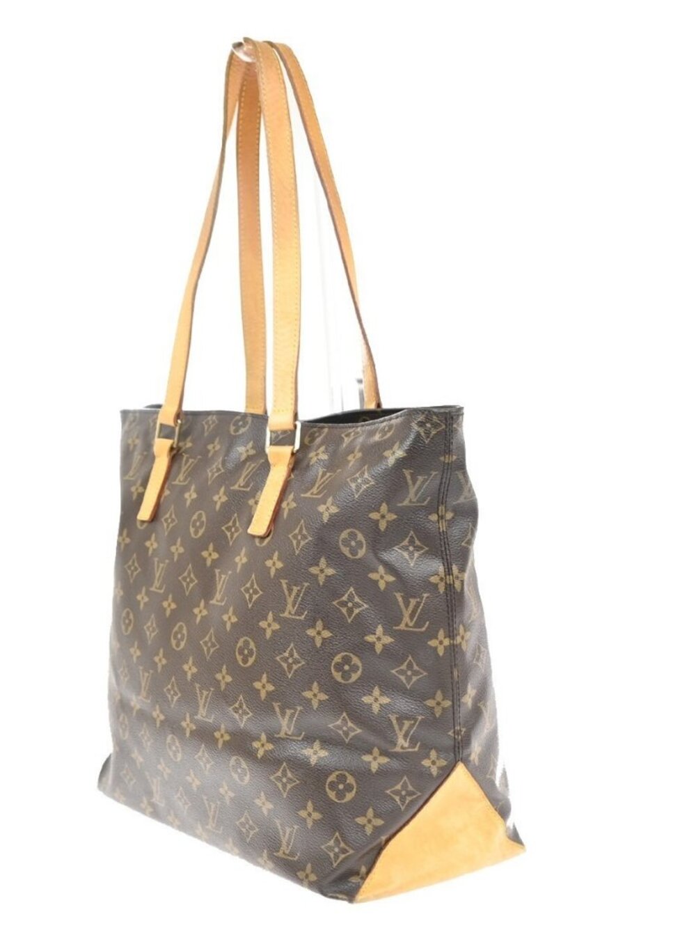 LOUIS VUITTON Cabas Mezzo Shoulder Bag Monogram Leather Brown M51151 73MA498 - Picture 4 of 16